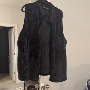 Kim Rogers Plush Black Vest